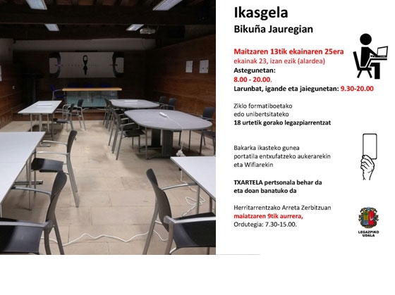 Nuevamente en marcha el servicio del aula de estudio