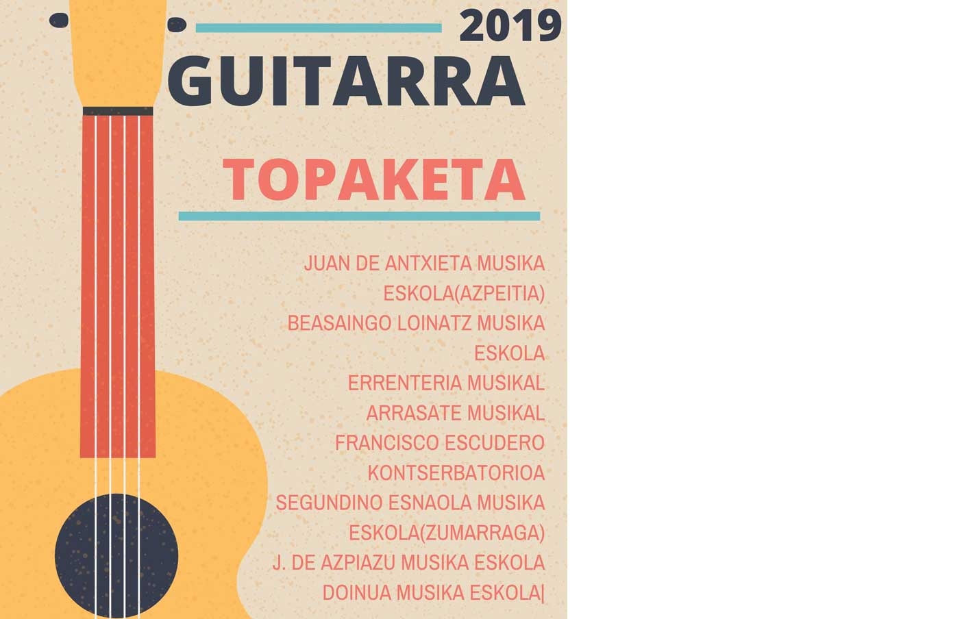 Encuentro de Guitarra de escuelas de música.