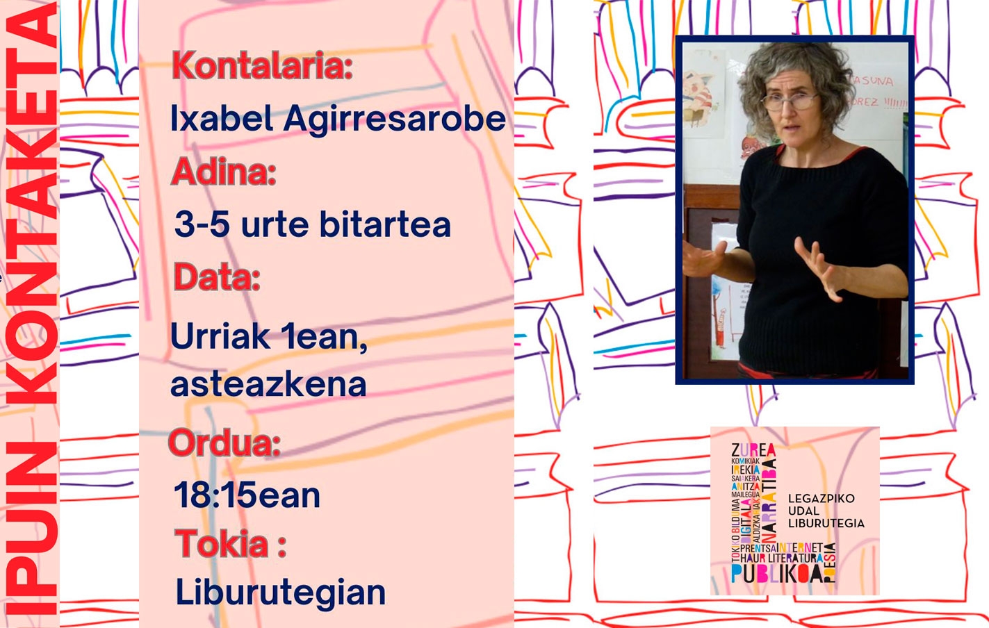 Sesión de cuenta cuentos en la Biblioteca Municipal el 1 de octubre