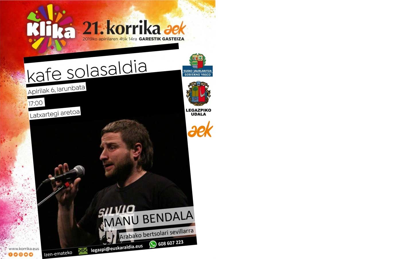 Café-tertulia en euskara con Manu Bendala, bertsolari sevillano