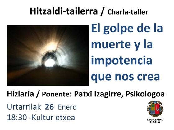 Charla-taller: “El golpe de la muerte”