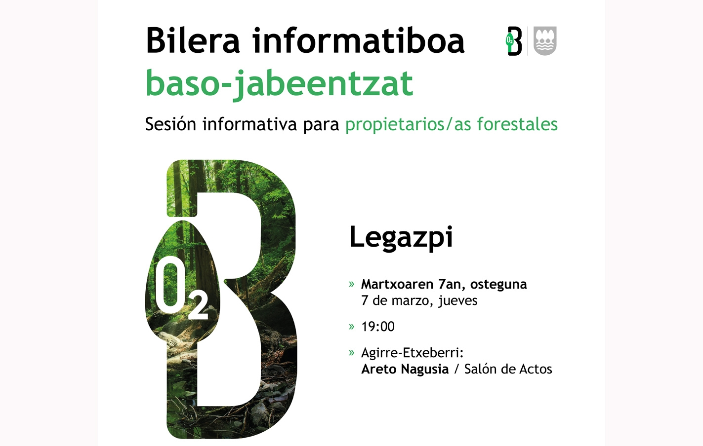 BSTK Basotik Fundazioa organiza una reunión informativa en Legazpi para los propietarios forestales de la comarca