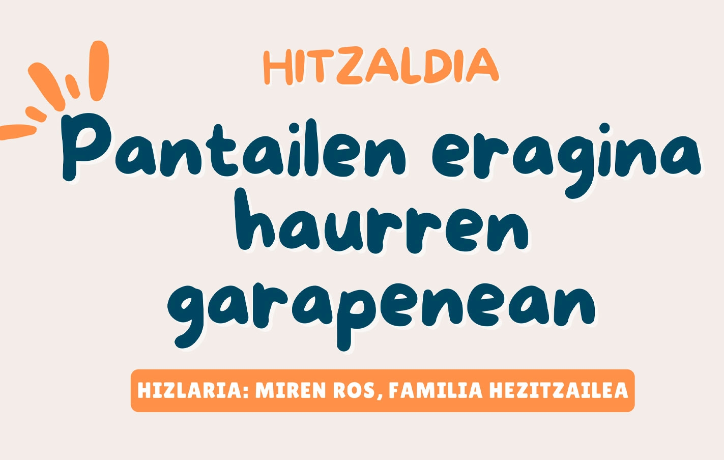 Charla influencia de las pantallas en el desarrollo infantil