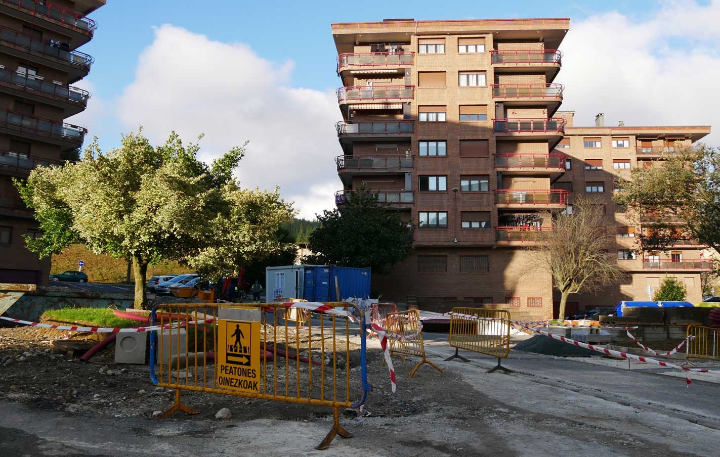 Obra de renovación del barrio Laubide 2ª fase.
