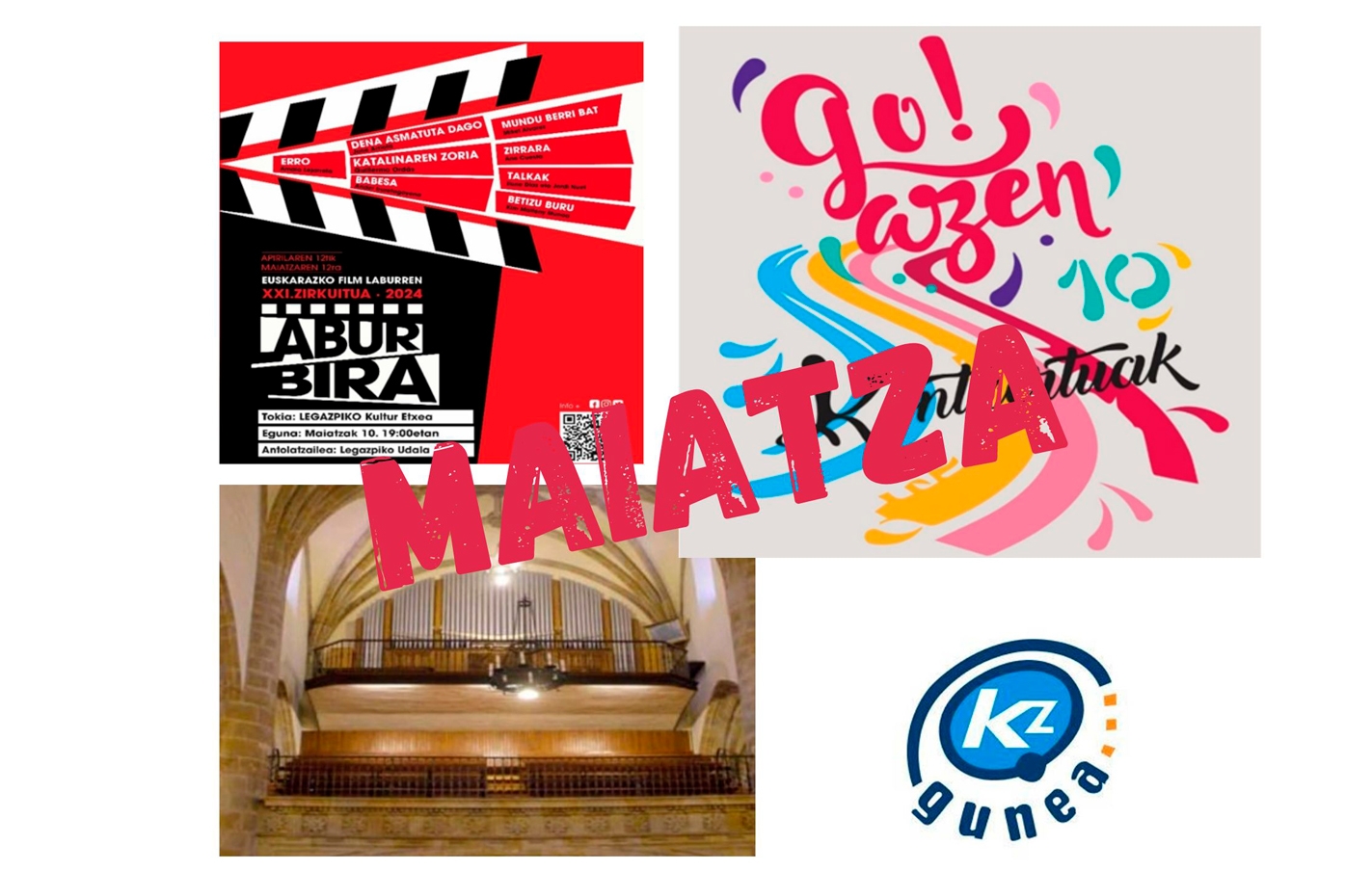 Programación cultural y actividad de KZgunea en mayo del 2024