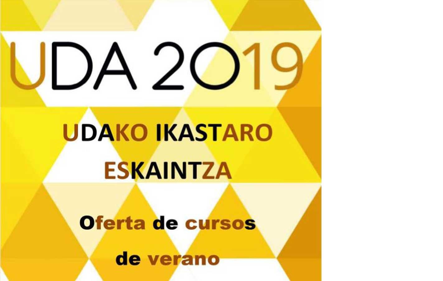 Oferta de cursos de verano del ayuntamiento de Legazpi.