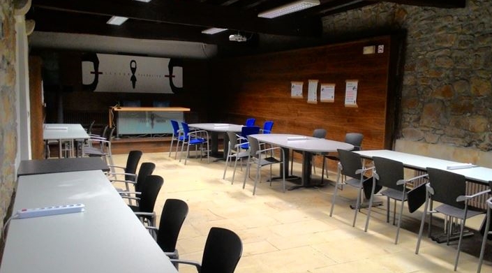 Aula de estudio en Navidades.