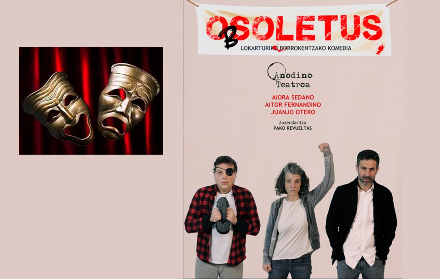 Comienza la programación teatral en Latxartegi aretoa con la obra “OBSOLETUS”