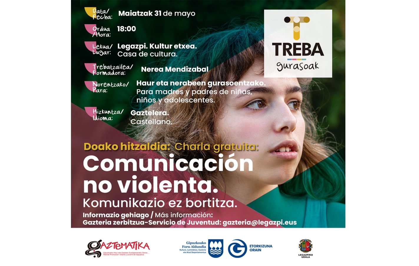 Charla para madres y padres de niñas, niños adolestentes: Comunicación no violenta