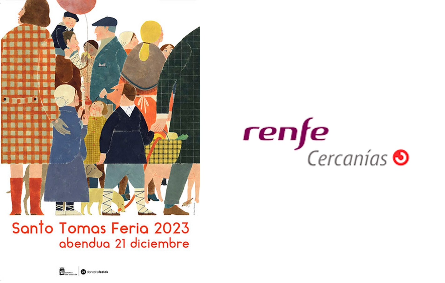 Servicio especial de tren para la celebración de Santo Tomas en San Sebastian