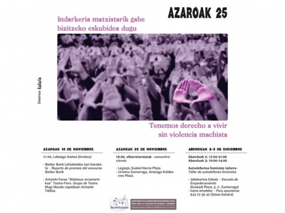 Concentración en contra de la violencia contra las mujeres
