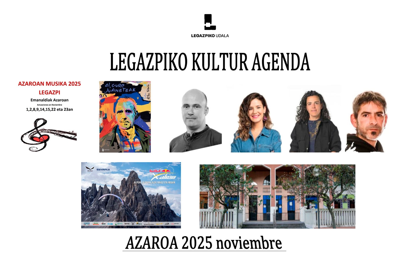 Programación cultural y actividad de KZgunea en noviembre de 2025