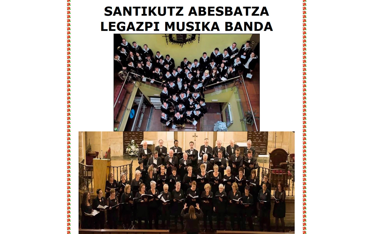 Concierto de Navidad: Santikutz Abesbatza y Legazpi Musika Banda