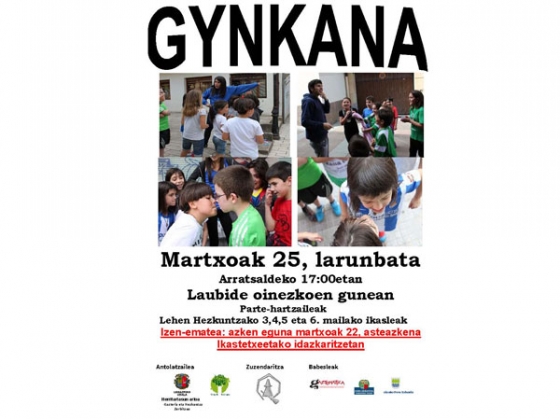 Gynkana en la peatonal de laubide