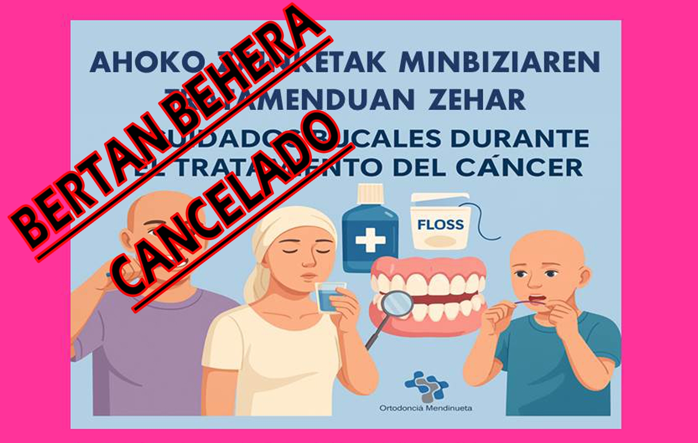 SE CANCELA LA CHARLA "Efectos de la quimioterapia en la salud oral"