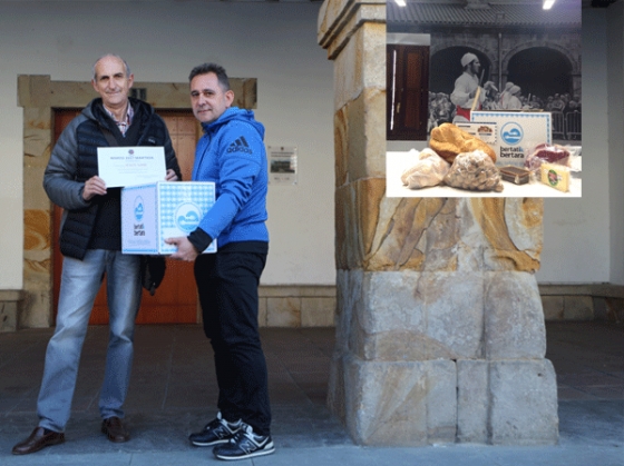 El ganador de la cesta de “bertatik bertara”, valorada en 50€ es Jesus Gine