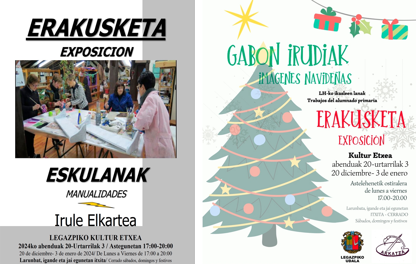 Dos nuevas exposiciones en navidades
