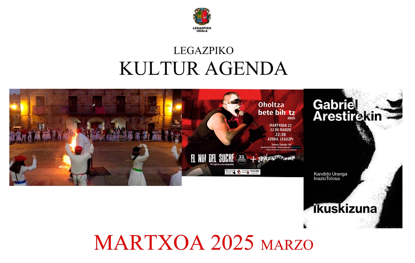Programación cultural y actividad de KZgunea en marzo de 2025