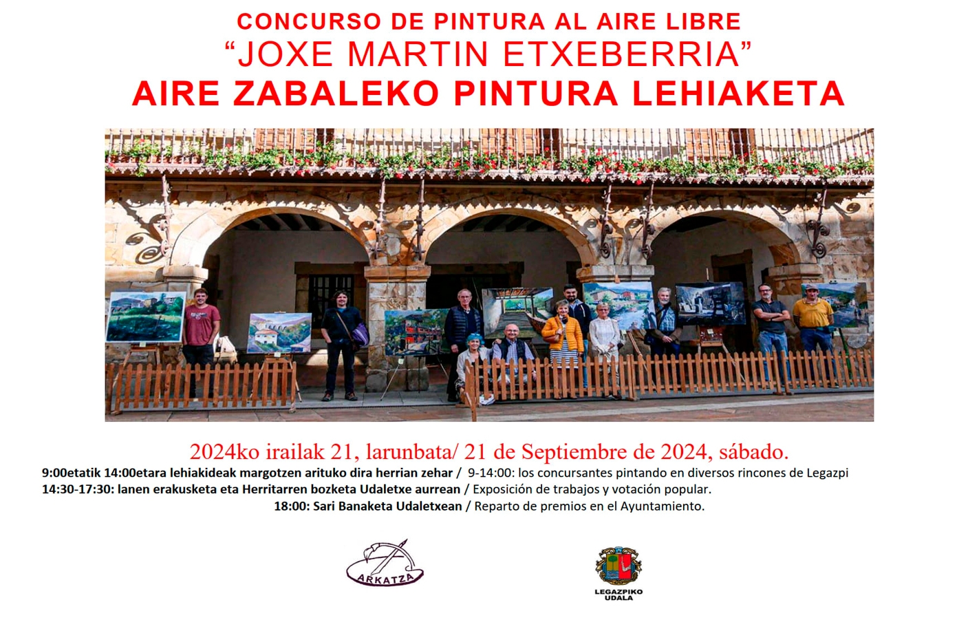 XXII Concurso de Pintura de calle “Joxe Martin Etxeberria”. Vota por el cuadro que más te gusta