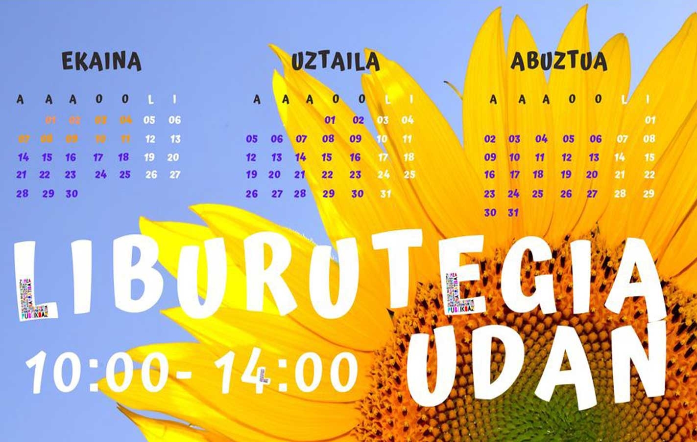 Horario de verano en la Biblioteca Pública de Legazpi
