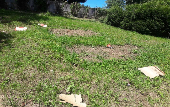 El fin de semana destrozaron la huerta escolar del Instituto Olazabal