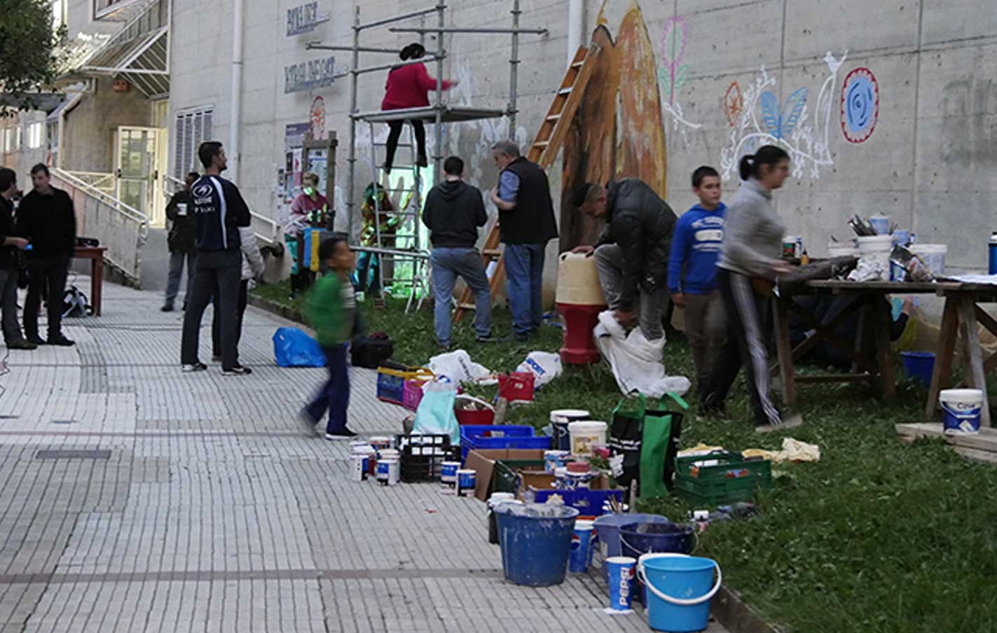 Mural del polideportivo