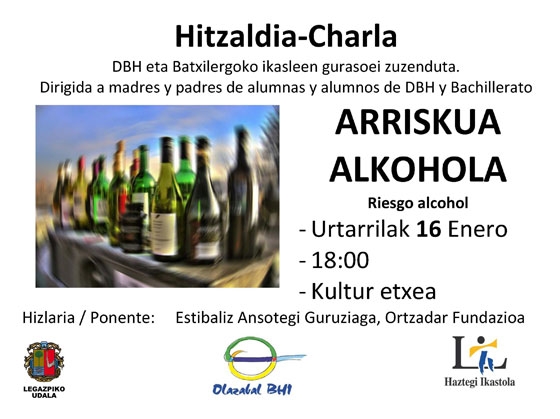 Charla “riesgo alcohol”