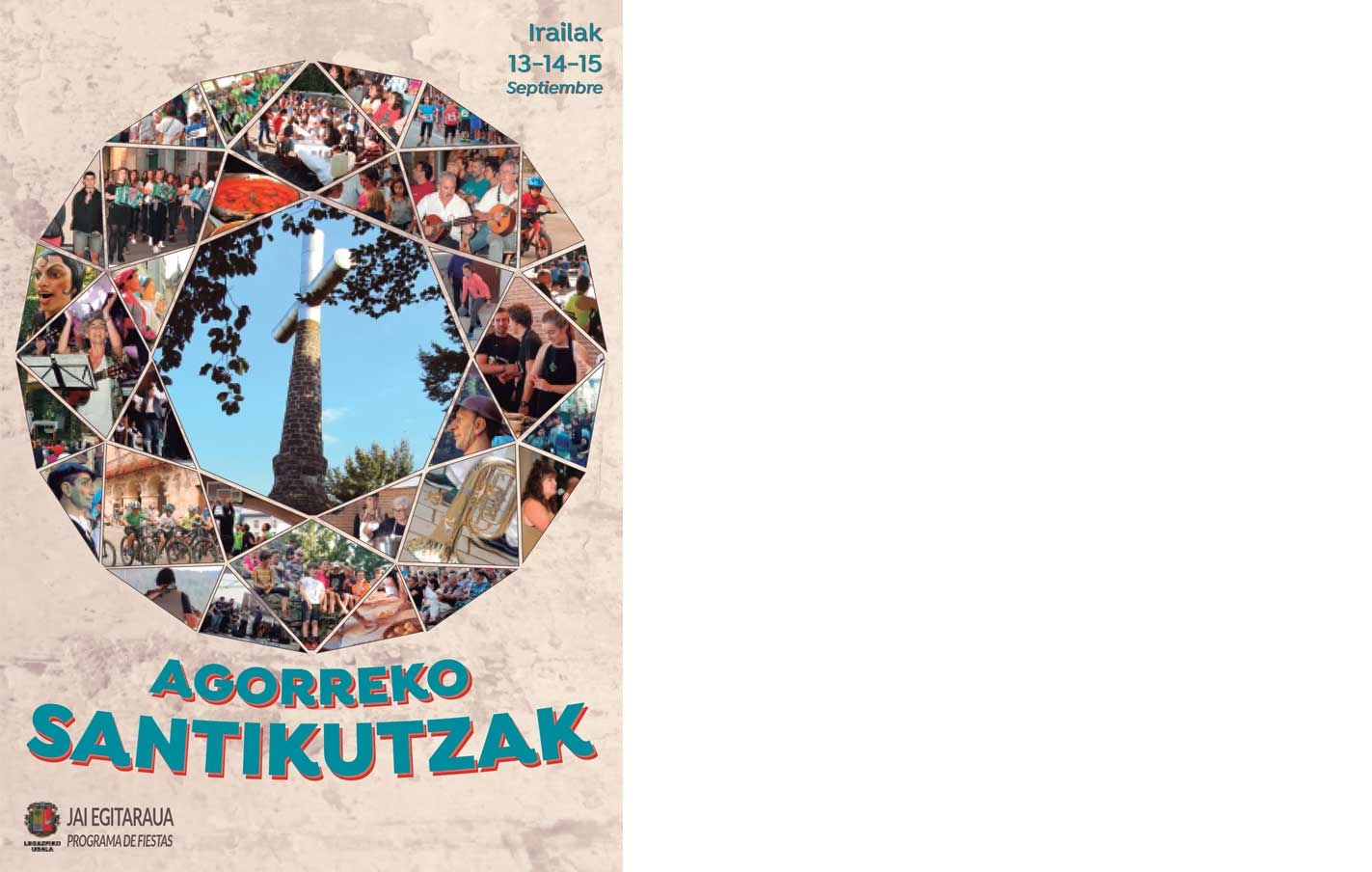 Agorreko Santikutzak:13,14 y 15 de septiembre.