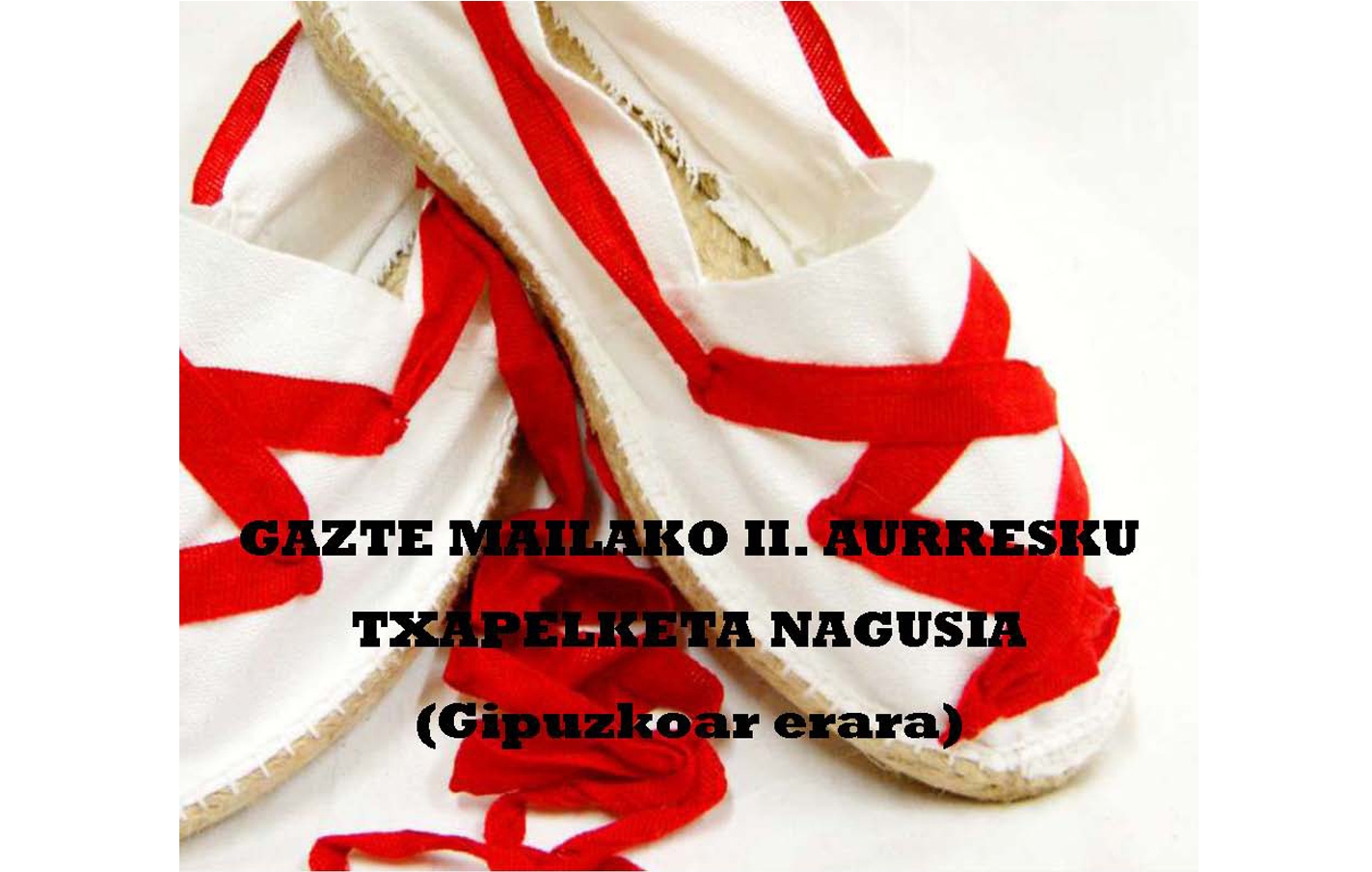 II.campeonato de aurresku gipuzkoano de jóvenes