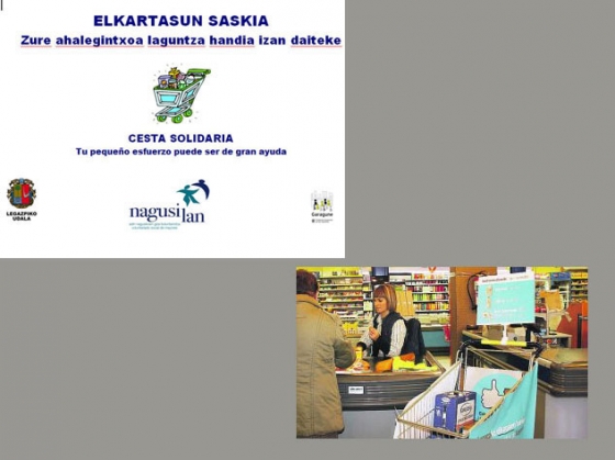 La Cesta Solidaria deja su testigo a la recogida de alimentos a favor del Sahara promovida la Caravana vasca con el Sahara