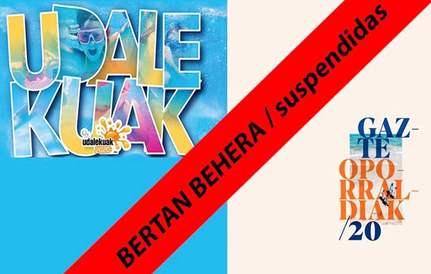 Suspendidas las “Udalekuak” y “Gazte Oporraldiak” de Diputación.