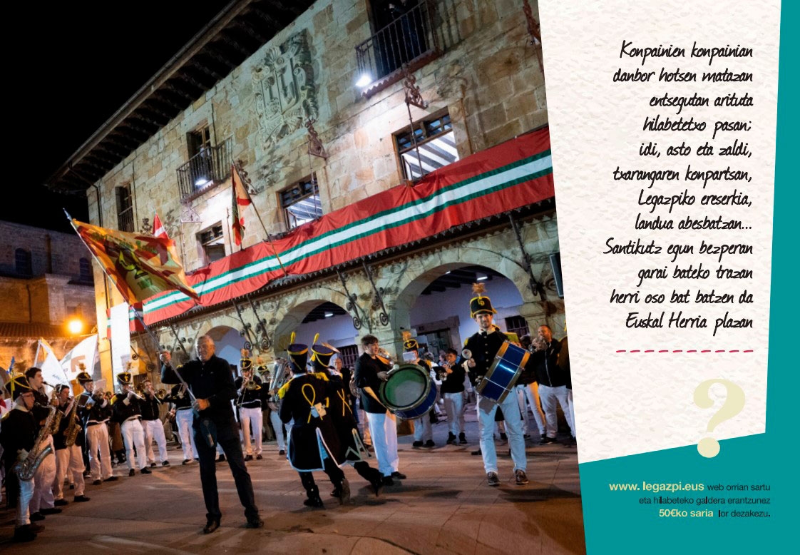 Concurso del calendario municipal. Palabra secreta del bertso de marzo