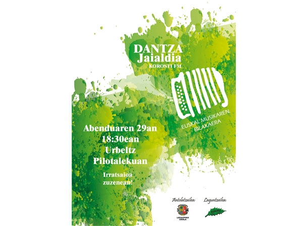 El festival de navidad de Korosti Dantza taldea el 29 de diciembre en Urbeltz Pilotalekua