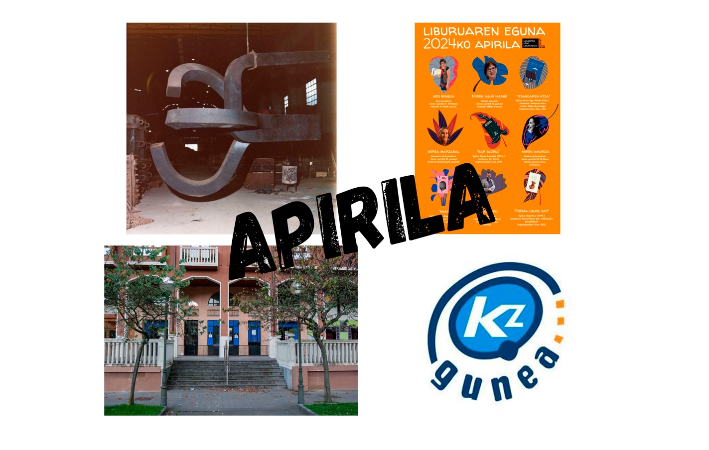 Programación cultural y actividad de KZgunea en abril del 2024