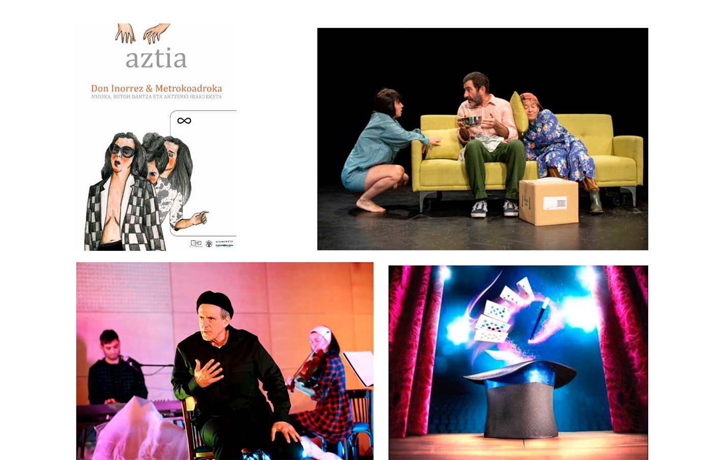 Teatro, música y espectáculos en Latxartegi Aretoa de octubre a diciembre