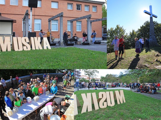 Fotos de la subida a Korosti y concierto de Elustondo anai-arrebak