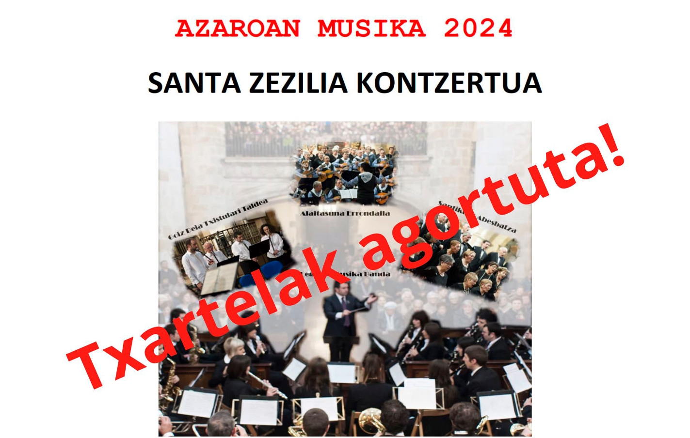 Se han agotado las entradas para el concierto de Santa Cecilia