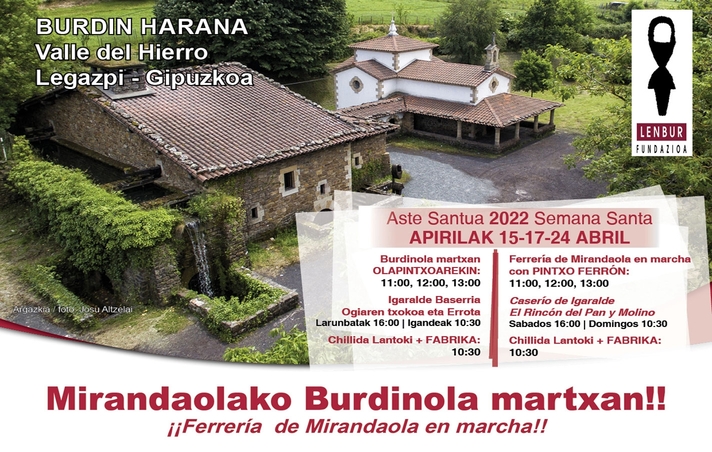 Este domingo la ferrería de Mirandaola en marcha