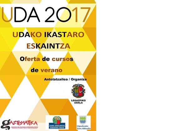 Oferta de cursos de verano del ayuntamiento de legazpi