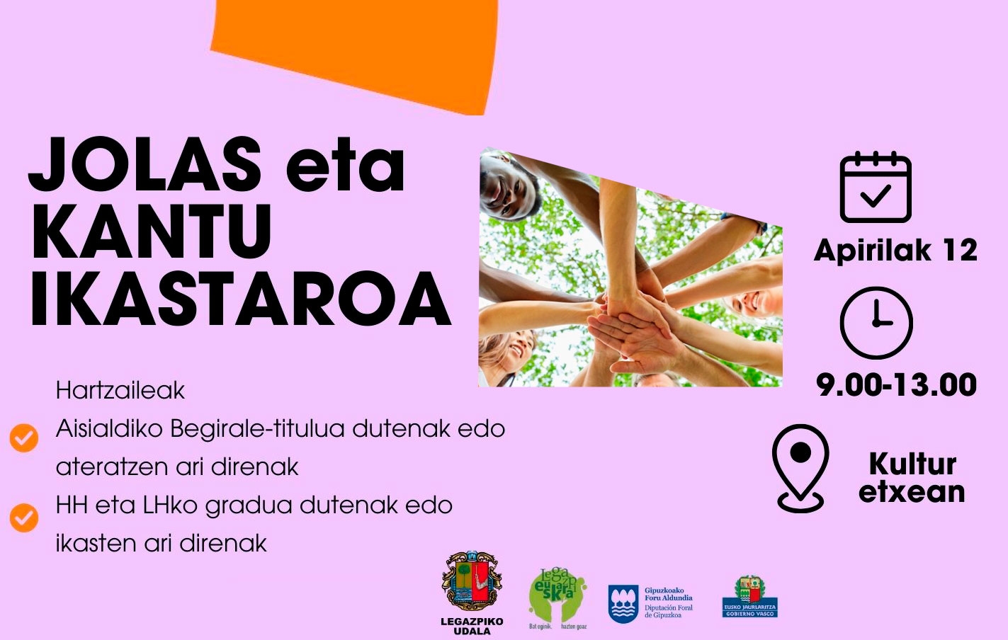 Curso de 4 horas de juegos y canto para monitores de tiempo libre en la Casa de Cultura