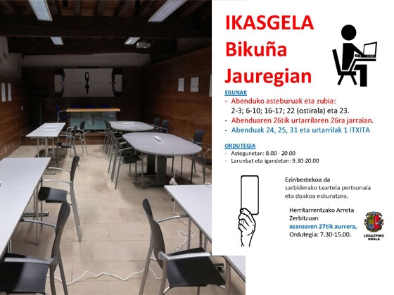 En marcha de nuevo, el aula de estudio