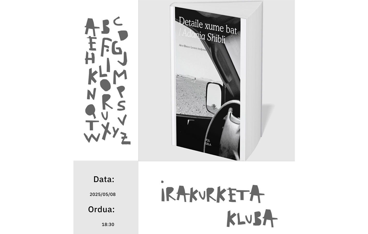 Sesión del club de lectura en euskara el 8 de mayo