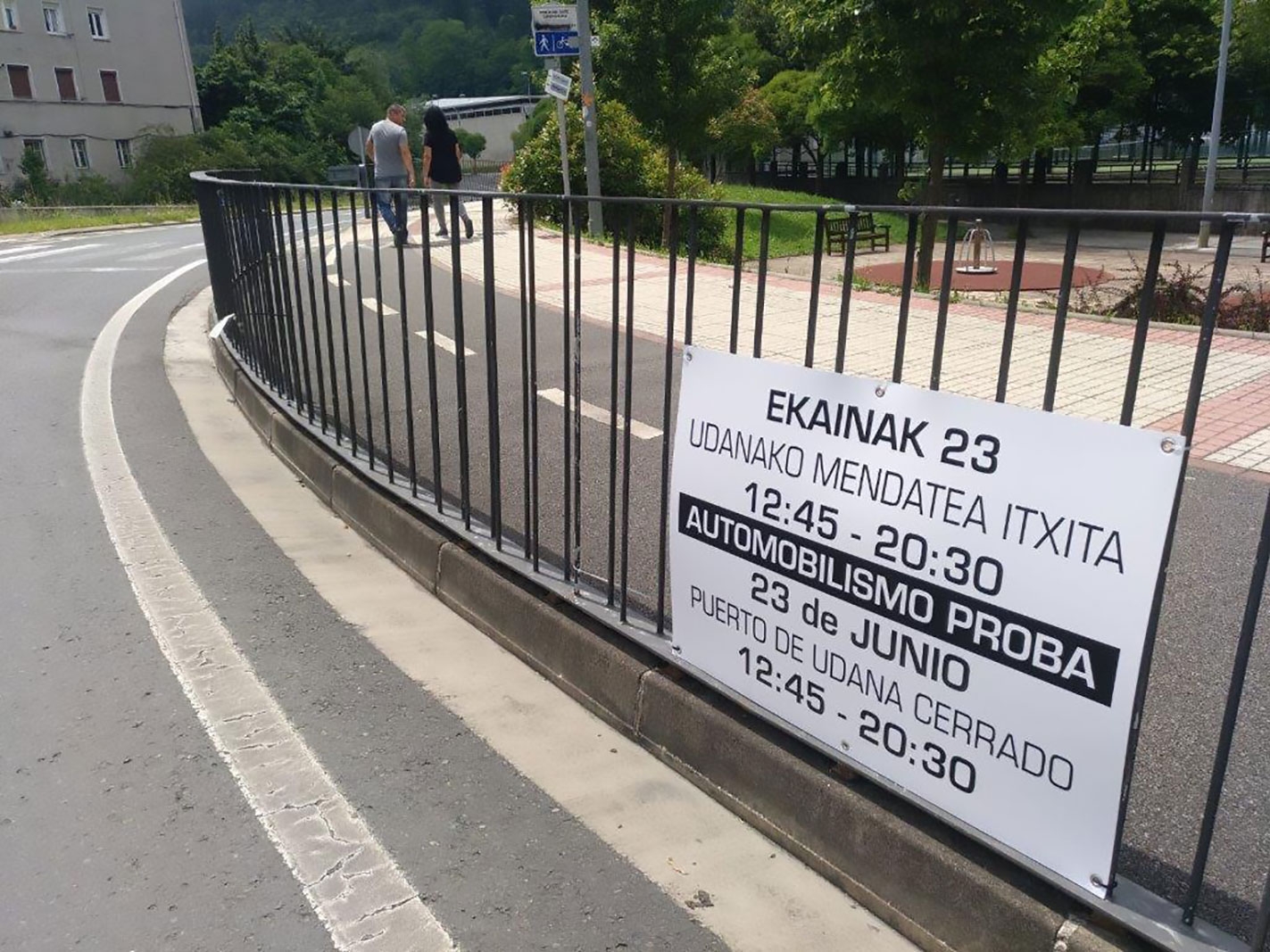 El sábado la carretera de Udana estará cortada por prueba automovilística