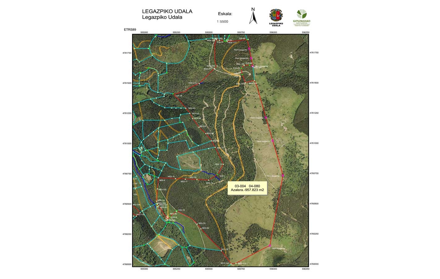 Comienza la fase final del proyecto de digitalización de los límites de los terrenos rurales de Legazpi