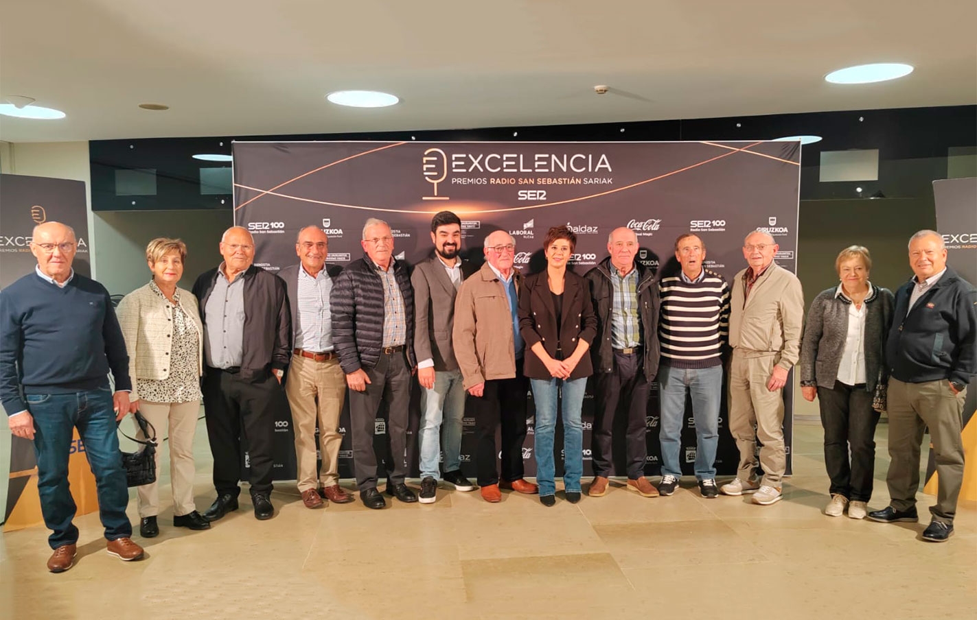 Distintivo Olaria 2025 para los habitantes que trabajaron junto con Chillida