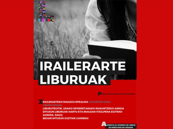 El 13 de junio comenzará el horario de verano en la Biblioteca de Legazpi