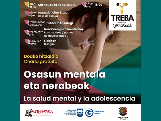 Charla para madres/padres: La salud mental y la adolescencia