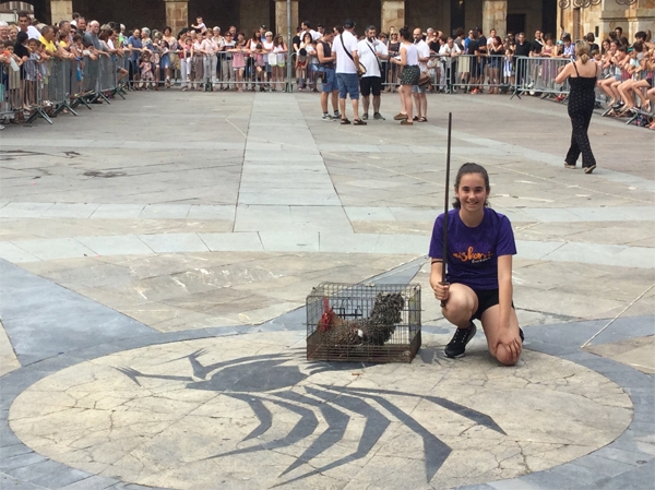Elene Muñoz Makibar ganadora del Juego del Gallo de 2019