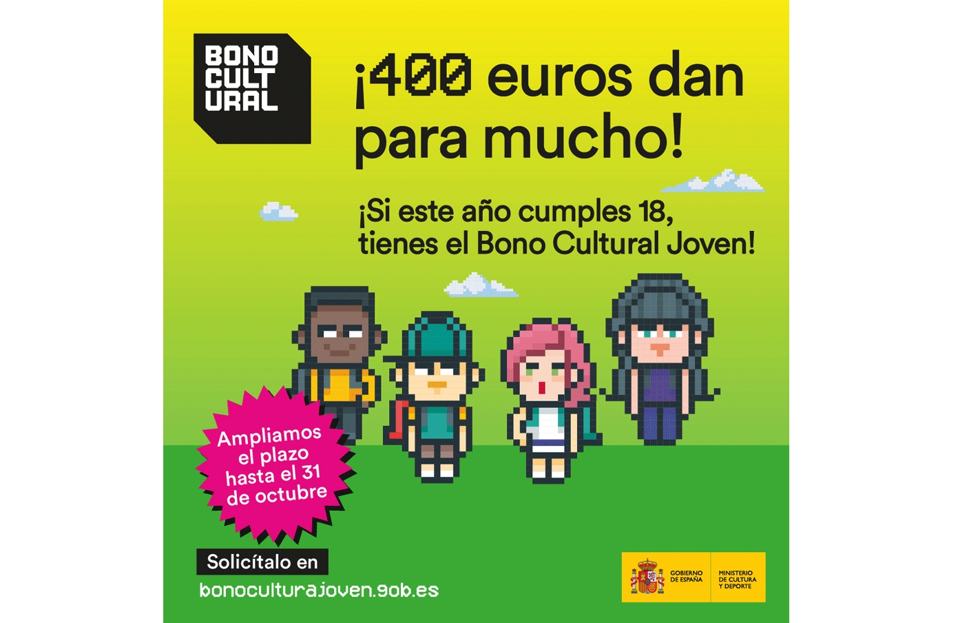 El Bono Cultural Joven se puede pedir en Correos hasta el 31 de octubre