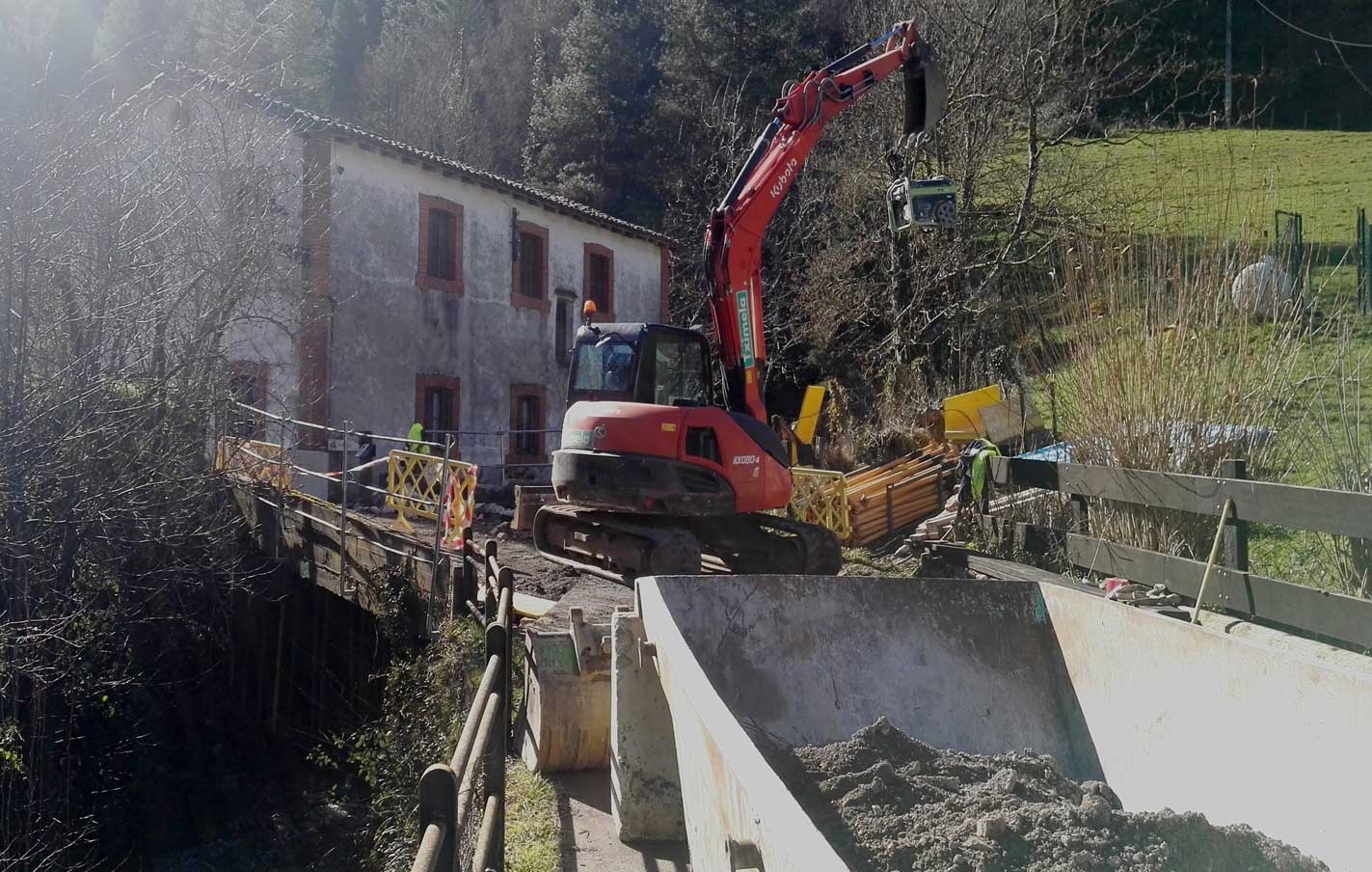 Hoy comienzan las obras del puente de Guriditegi